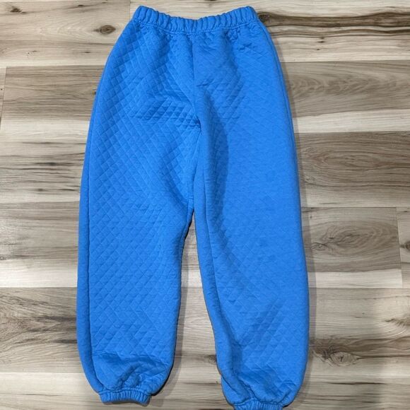 Princess Polly Arabella Blue Quilted Sweatpants Women’s 4 - Picture 2 of 4